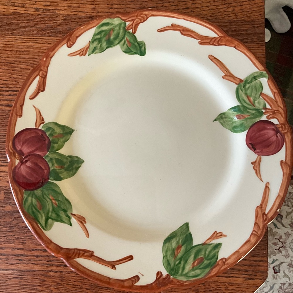 Vintage Franciscan Stoneware Apple Plate